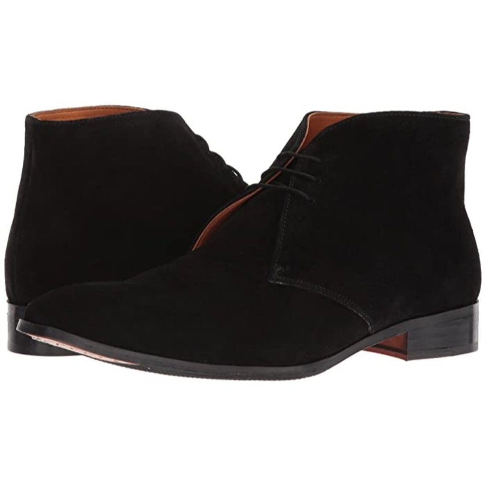 Carlos by Carlos Santana Men's Corazon Chukka Suede Boot, Black, Size‎ 11, NIB